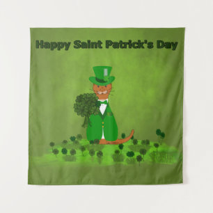 Tapete De Parede Oliver The Otter Picting Shamrocks - São Patrick