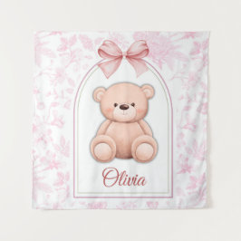 Tapete De Parede Olivia | Projeto de Berçário Personalizado com Urs