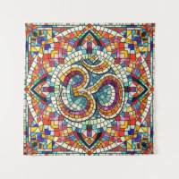 OM Símbolo Lotus Mandala Mosaico
