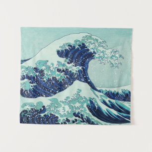 Tapete De Parede Ondas Azuis de Hokusai
