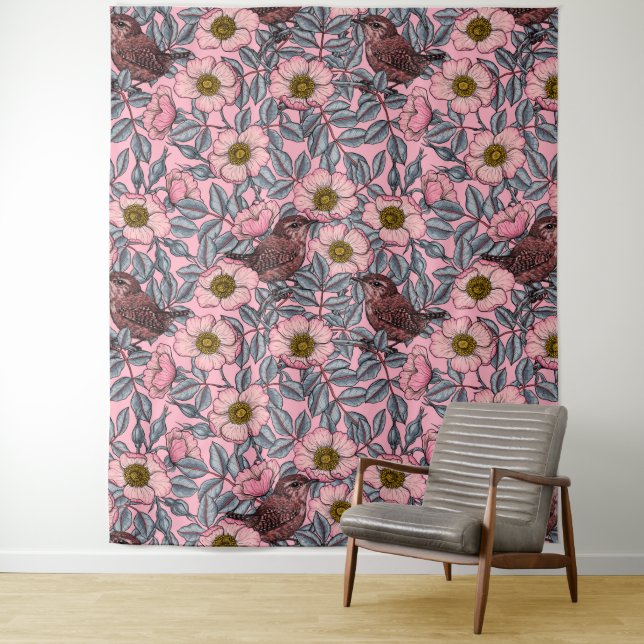 Tapete De Parede Ondas nos rosas (In Situ)