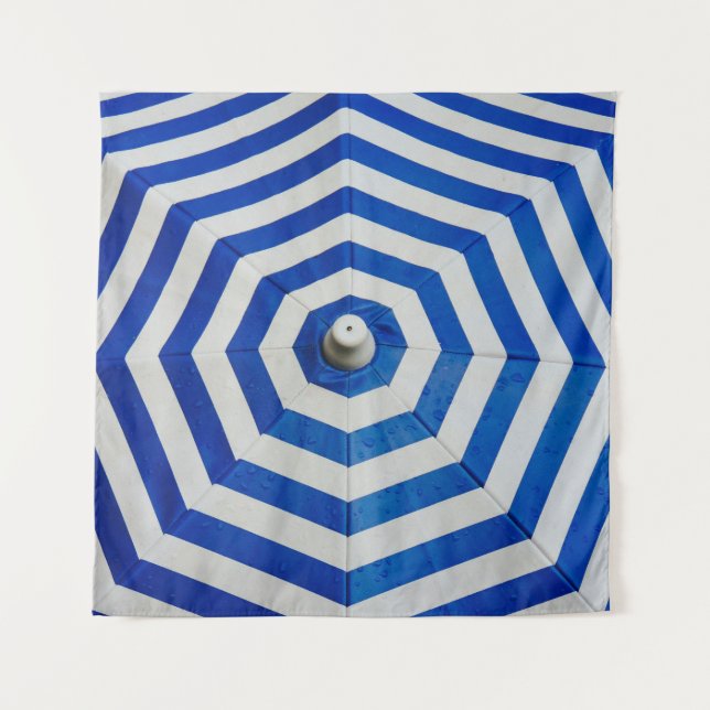 Tapete De Parede Opened striped umbrella (Frente)
