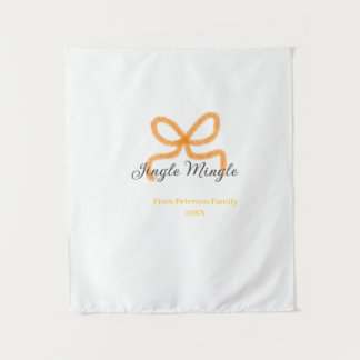 Tapete De Parede Orange bow jingle Mingle retro boho family namdate