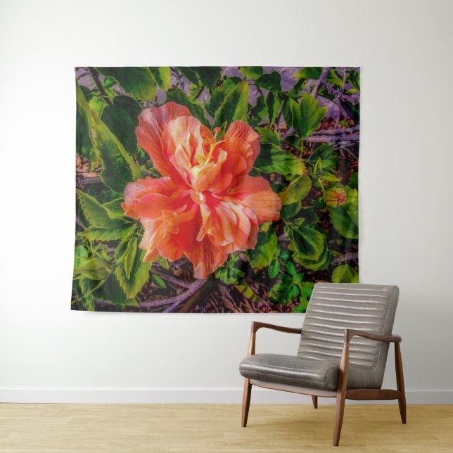 Tapete De Parede Orange Hibiscus Beauty (In Situ (Horizontal))