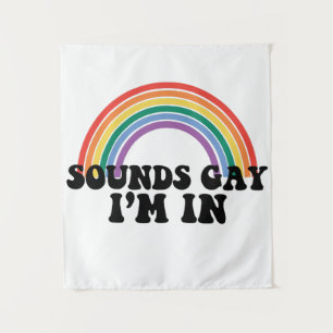 Tapete De Parede Orgulho Gay LGBT Arco-íris Soa Gay Estou Dentro 