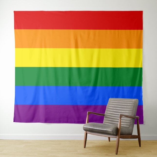 Tapete De Parede Orgulho gay Sinalizador Extra Large LGBT (In Situ (Horizontal))
