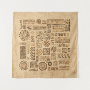 Tapete De Parede Ornamento feito à mão étnico