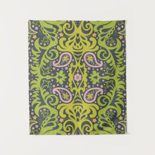 Tapete De Parede ornamento paisley oriental; flo decorativo sem cos