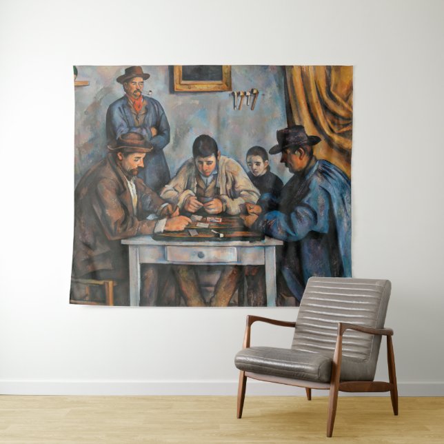 Tapete De Parede Os Jogadores de Cartas | Paul Cezanne | (In Situ (Horizontal))
