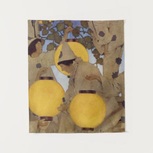 Tapete De Parede Os Portadores de Lanterna - Maxfield Parrish