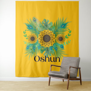 Tapete De Parede Oshun Goddess Sunflower