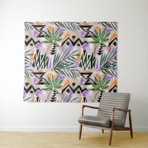 Tapete De Parede Ótima ilustração tropical havaiana,