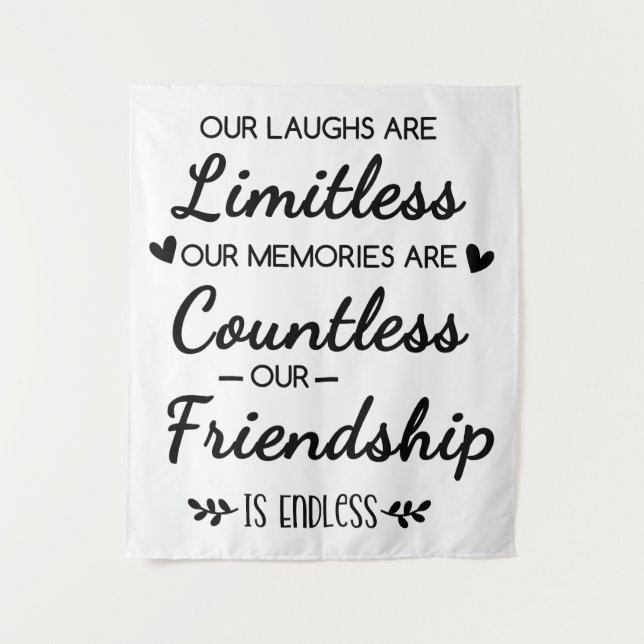 Tapete De Parede Our Laughs Are Limitless Friendship Quote (Frente)