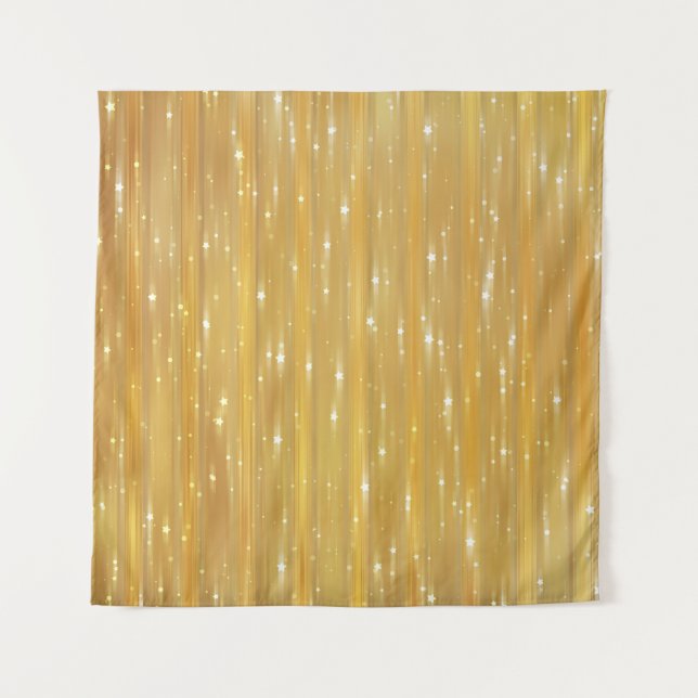 Tapete De Parede Ouro abstrato brilhante com brilho (Frente)