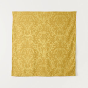 Tapete De Parede Ouro de luxo Floral: Papel de parede sem costura
