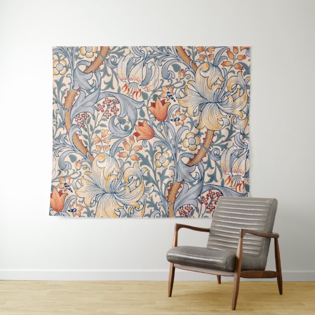 Tapete De Parede Ouro Lily, William Morris (In Situ (Horizontal))
