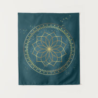 Ouro Mandala em Teal