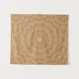 Tapete De Parede Ouro Mandala. "Ouro Areia".