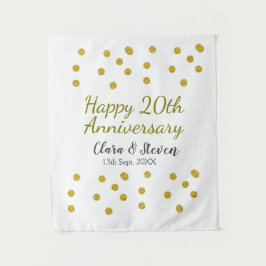 Tapete De Parede Ouro ponto brilhante feliz 20 de aniversário casam