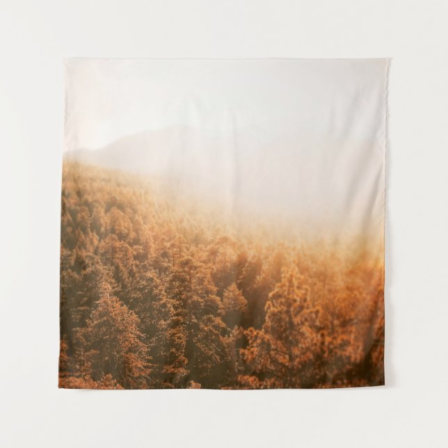 TAPETE DE PAREDE OURO SON SOBRE UMA FLORESTA (Frente)