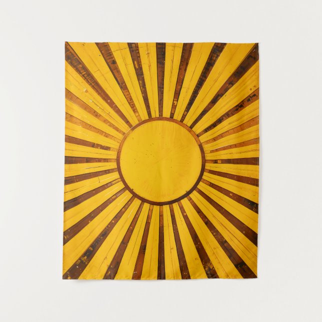 Tapete De Parede Ouro Sunburst (Frente)