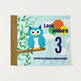 Tapete De Parede Owl Birthday