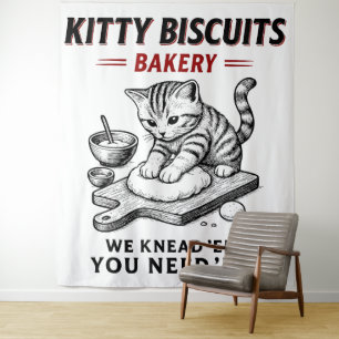 Tapete De Parede Padaria de Biscoitos gatinhos