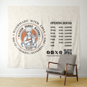 Tapete De Parede Padaria Loja Pastry Chef Sobremesa Doces Bolo Pade