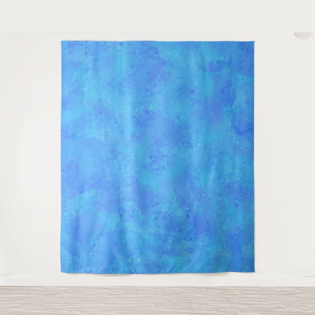 Tapete De Parede Padrão Abstrato Azul (Frente)