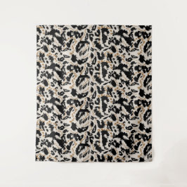 Tapete De Parede Padrão Abstrato de Leopardo Africano Boêmio