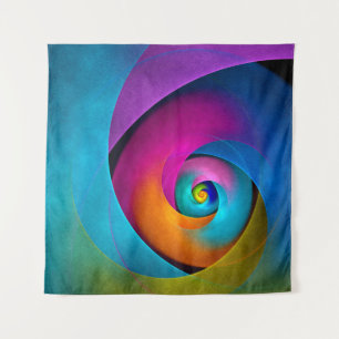 Tapete De Parede Padrão Azul Cor-de-rosa Abstrato Floral Moderno #1
