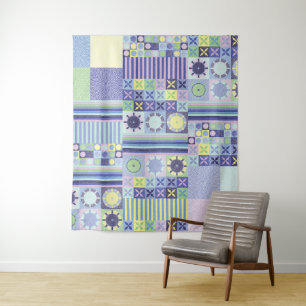 Tapete De Parede Padrão Bonito de Faux Knit Crochet Blanket de Nan