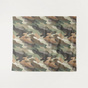 Tapete De Parede Padrão Clássico de Camuflagem Parede Decorativa
