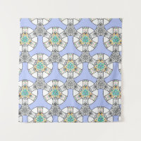 Padrão colorido de faixas entrelaçadas de mosaico