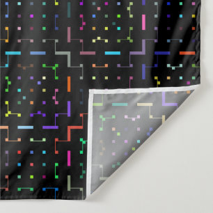Tapete De Parede Padrão colorido de tecnologia, codificação e eletr