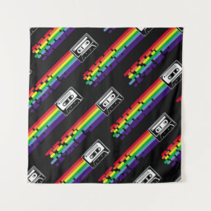 Tapete De Parede Padrão colorido sobre fundo preto. Cascas compacta