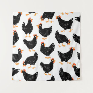 Tapete De Parede Padrão contínuo com frango