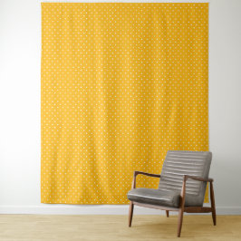 Tapete De Parede Padrão contínuo de bolinhas amarelo-laranja