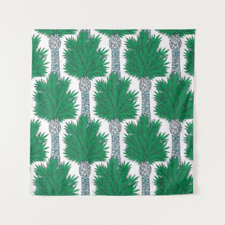 Tapete De Parede Padrão contínuo de palmeira.