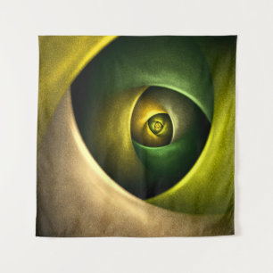 Tapete De Parede Padrão de Abstrato de Arte Floral Moderna Verde #2