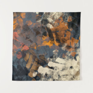 Tapete De Parede Padrão de abstrato surreal feito à mão. Arte moder