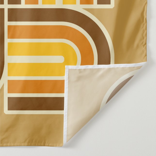 Tapete De Parede Padrão de Arca Geométrica do Estilo 70s (Detalhe)