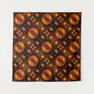 Tapete De Parede Padrão de Arte Abstrata Boho Moderno Elegante Dour