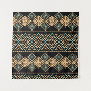 Tapete De Parede Padrão de arte tribal. Impressão geométrica ét