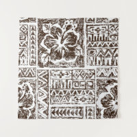 Padrão de arte tropical tribal do Havaí indígenas