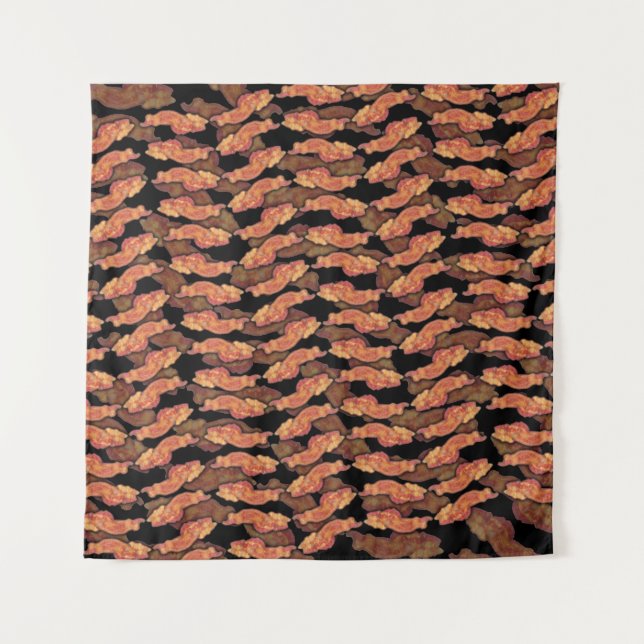 Tapete De Parede Padrão de bacon (Frente)