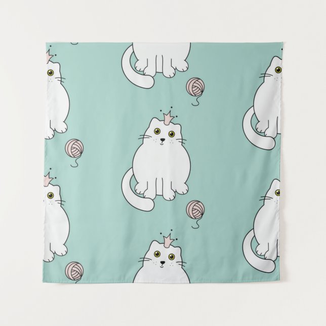 Tapete De Parede Padrão de Cat (Frente)