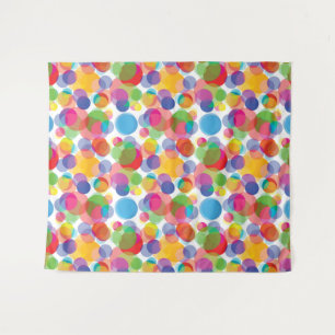 Tapete De Parede Padrão de Círculo Colorido