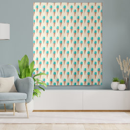 Tapete De Parede Padrão de Cone de Sorvete Azul Bublegum Cute