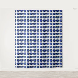 Tapete De Parede Padrão de Corte Almofada de Safira Azul